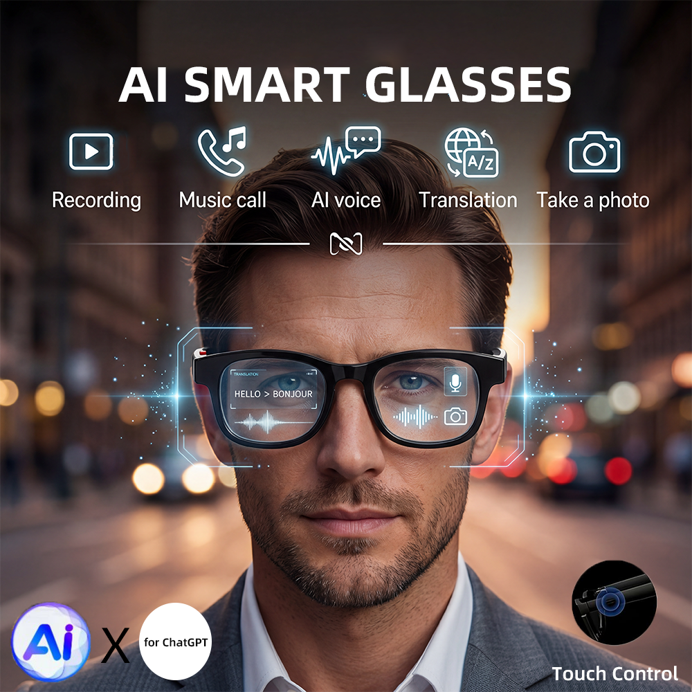 Smart Glasses Lens - AI Smart Glasses Touch Control Photo