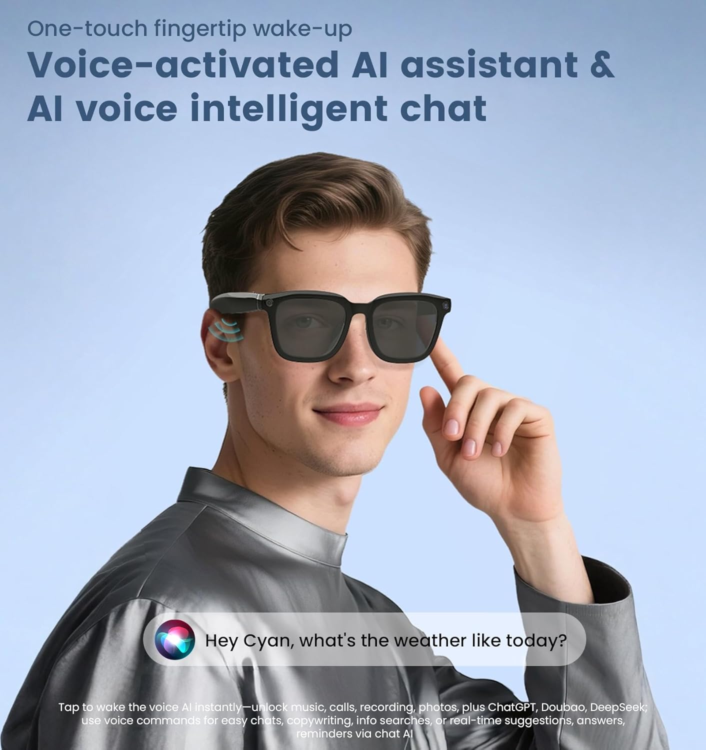 AI Smart Camera Glasses 1080P  - Smart Glasses Lens 评论和价格