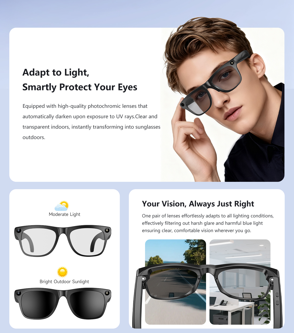 AI Smart Glasses Camera AI Pho - Smart Glasses Lens 评论和价格