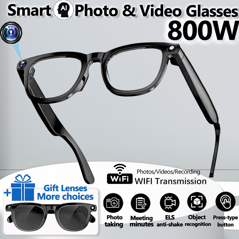 2026 Smart Glasses 800W Camera - Smart Glasses Lens 评论和价格