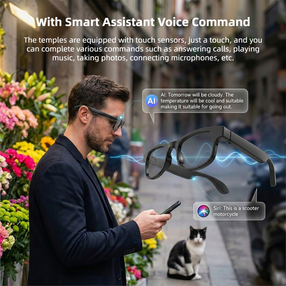 AI Smart Glasses Touch Control - Smart Glasses Lens 评论和价格