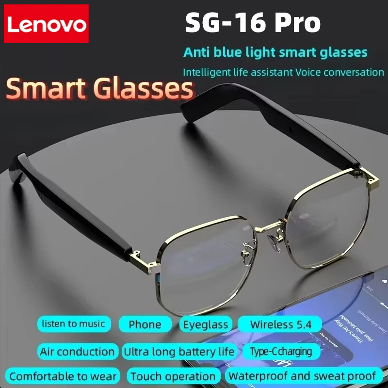 Lenovo New SG-16 Pro Smart Aud - Smart Glasses Lens 评论和价格