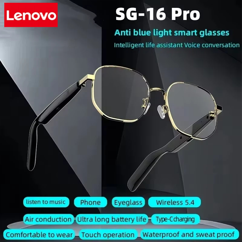 Lenovo New SG-16 Pro Smart Aud - Smart Glasses Lens 评论和价格