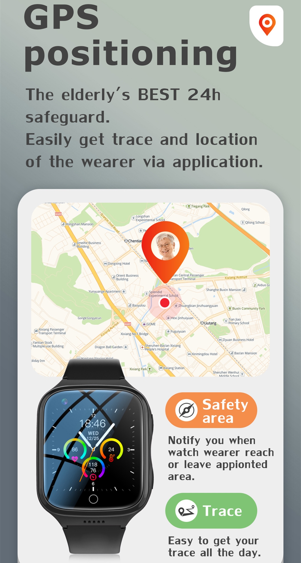 Falling Detection Watch Elderl - Fall Detection Watch 评论和价格