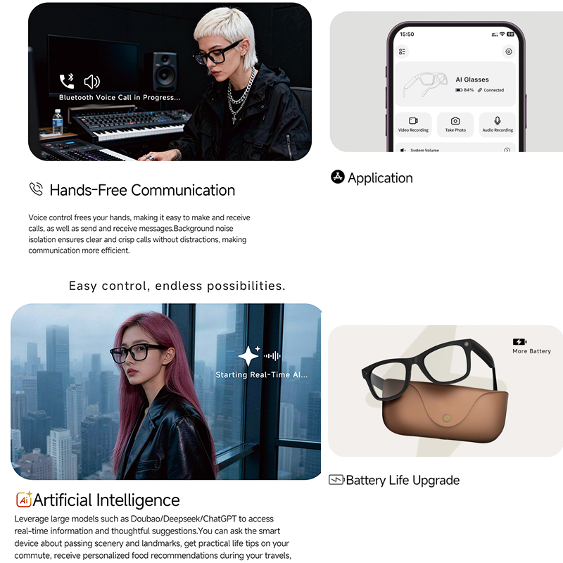 2026 Genuine Leather 2000Mah C - Smart Glasses Lens 评论和价格