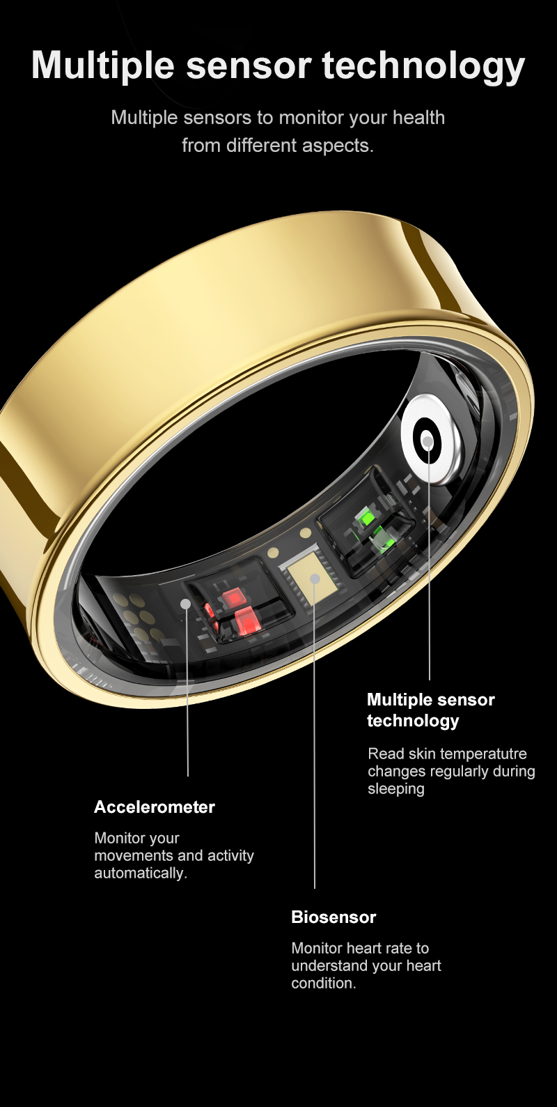 2026 Smart Ring R09 5ATM Water - Temperature Ring Skin 评论和价格