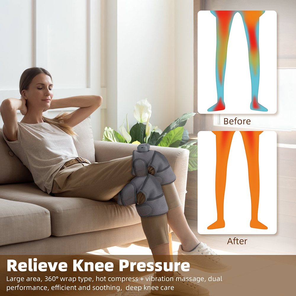 3 in 1 Cordless Heating Vibrat - Smart Knee Wrap 评论和价格