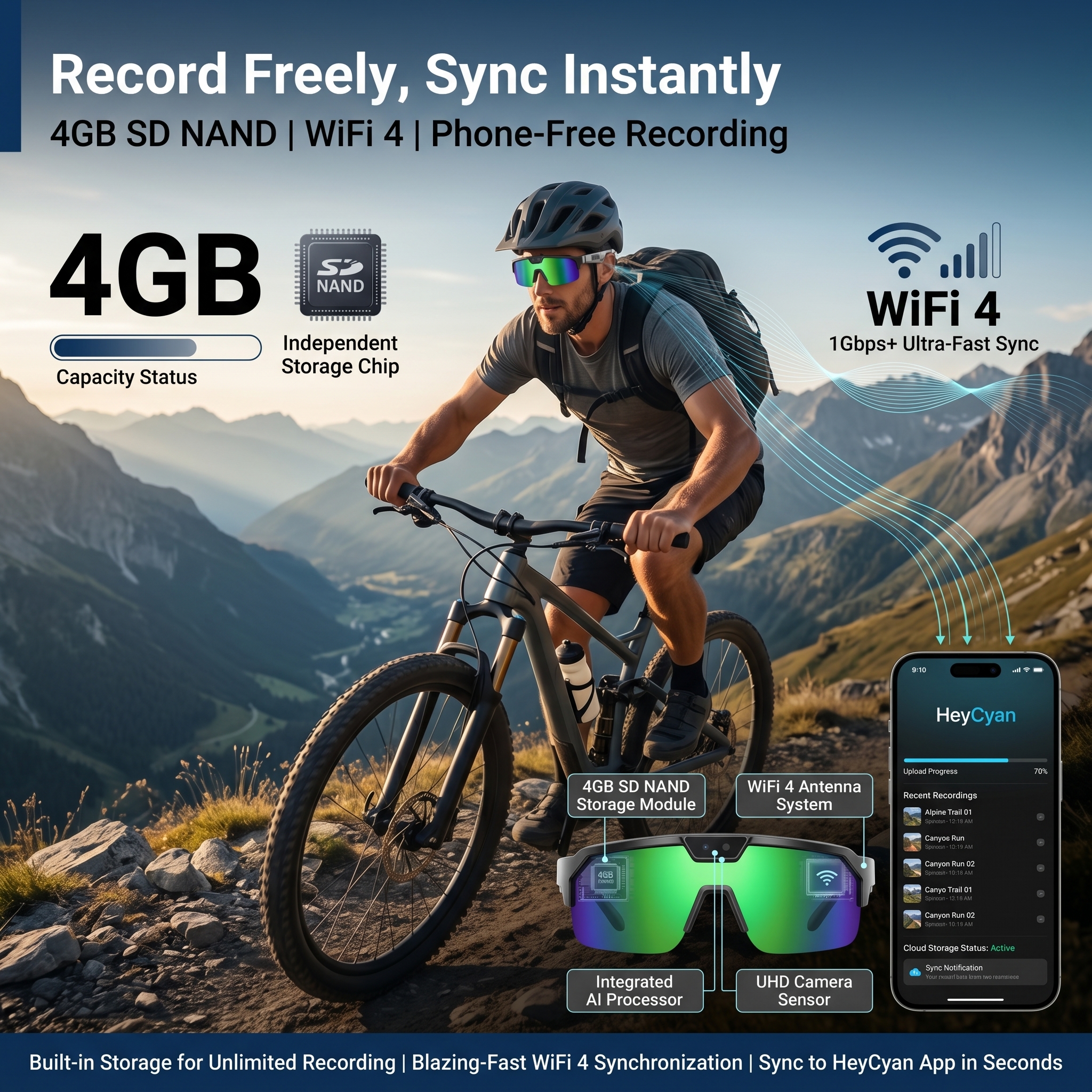 Smart Glasses with 4K HD Anti- - Smart Glasses Lens 评论和价格